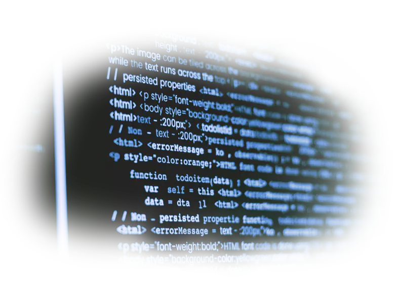 Clean custom website source code display showcasing HTML tags and JavaScript function todoitem as a visual representation of hyper-precise architecture behind the screen and senior web architect precision since 1994.